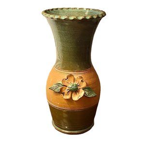 Beautiful & Heavy Dogwood Pottery Vase by Potts Pottery NC {30% off when bundled